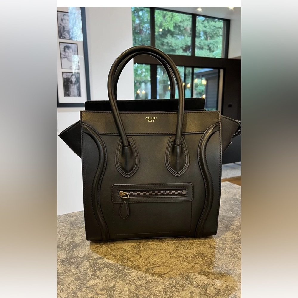 Celine Black Satchel Bag